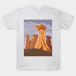 Ah-Shi-Sle-Pah Wilderness in San Juan County New Mexico WPA Poster Art Color T-Shirt